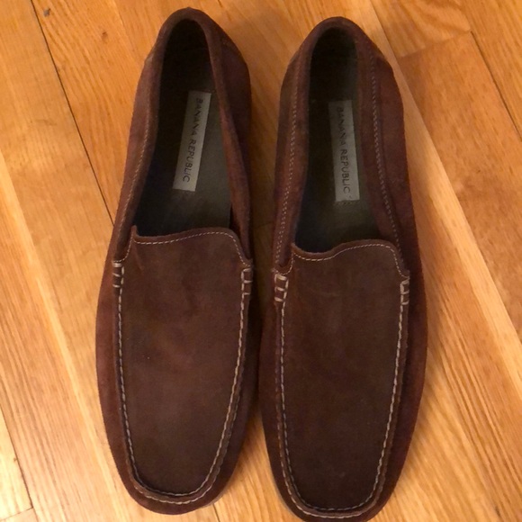 Nwt Banana Republic Mens Suede Loafers 